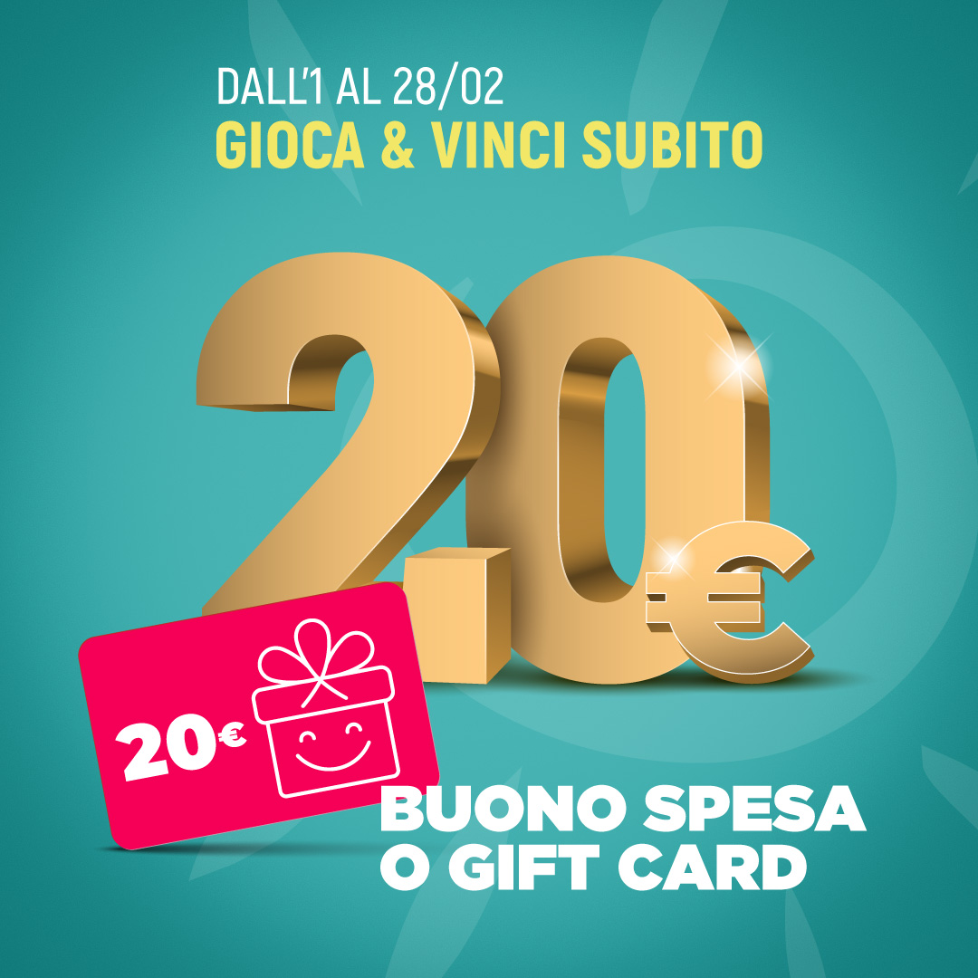 20€ Buono spesa o gift card